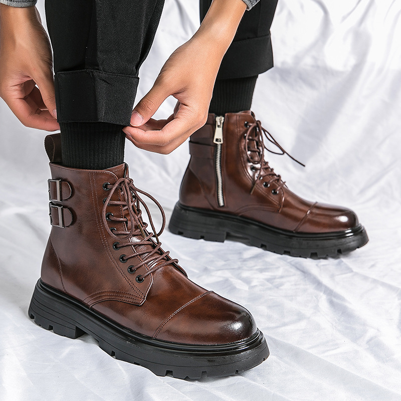 Men's Boots High Quality Paten - Street Fashion Men 2025 ulasan dan harga