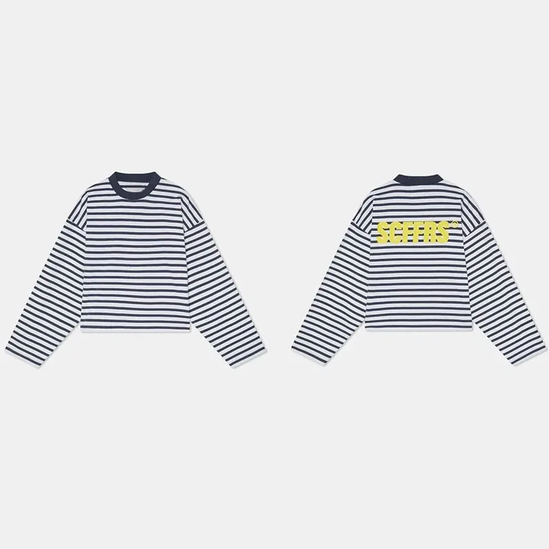 Unisex long sleeved T-shirt wi - Street Fashion Y2K ulasan dan harga