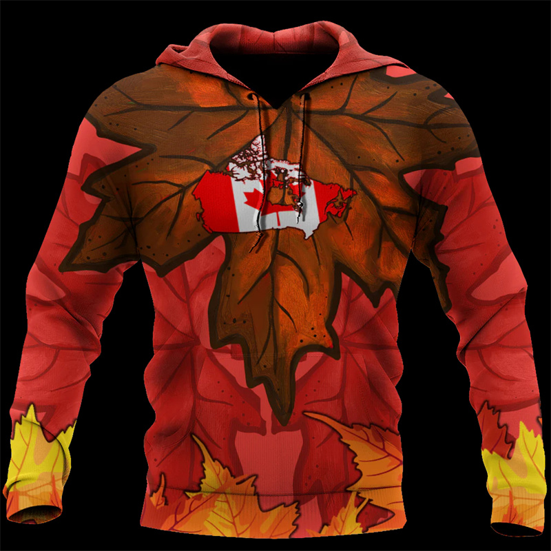 Canada Maple Leaf 3d Printed H - Street Fashion Canada ulasan dan harga